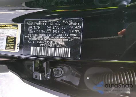 2024 Hyundai Venue Sel from USA, damaged, VIN KMHRC8A35RU326674